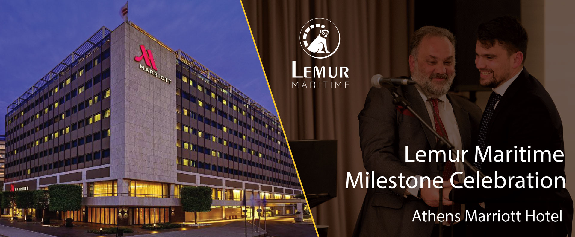 Guests gathered at the Lemur Maritime 2024 ceremony at the Athens Marriott Hotel